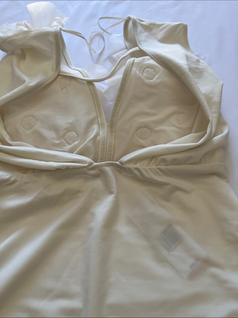Evolutionary Ivory Floral Appliqué Bodysuit Tag - Picture 6 of 10